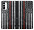 W3687 Firefighter Thin Red Line American Flag Case Cover Custodia e Flip Case per Samsung Galaxy A14 5G