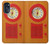 W2780 Vintage Orange Bakelite Radio Case Cover Custodia e Flip Case per Motorola Moto G 5G (2023)