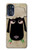 W2826 Cute Cartoon Unsleep Black Sheep Case Cover Custodia e Flip Case per Motorola Moto G 5G (2023)