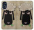 W2826 Cute Cartoon Unsleep Black Sheep Case Cover Custodia e Flip Case per Motorola Moto G 5G (2023)