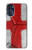 W3316 England Flag Vintage Football Graphic Case Cover Custodia e Flip Case per Motorola Moto G 5G (2023)