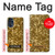W3388 Gold Glitter Graphic Print Case Cover Custodia e Flip Case per Motorola Moto G 5G (2023)
