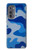W2958 Army Blue Camo Camouflage Case Cover Custodia e Flip Case per Motorola Edge (2022)