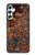 W2714 Rust Steel Texture Graphic Printed Case Cover Custodia e Flip Case per Samsung Galaxy A34 5G