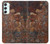 W2714 Rust Steel Texture Graphic Printed Case Cover Custodia e Flip Case per Samsung Galaxy A34 5G
