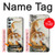 W2751 Chinese Tiger Brush Painting Case Cover Custodia e Flip Case per Samsung Galaxy A34 5G