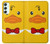 W2760 Yellow Duck Tuxedo Cartoon Case Cover Custodia e Flip Case per Samsung Galaxy A34 5G