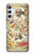 W3145 Antique Constellation Star Sky Map Case Cover Custodia e Flip Case per Samsung Galaxy A34 5G