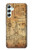 W3868 Aircraft Blueprint Old Paper Case Cover Custodia e Flip Case per Samsung Galaxy A34 5G