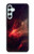 W3897 Red Nebula Space Case Cover Custodia e Flip Case per Samsung Galaxy A34 5G