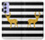 W2794 Black and White Striped Deer Gold Sparkles Case Cover Custodia e Flip Case per Samsung Galaxy A54 5G
