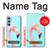 W3708 Pink Flamingo Case Cover Custodia e Flip Case per Samsung Galaxy A54 5G