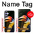 W3876 Colorful Hornbill Case Cover Custodia e Flip Case per Samsung Galaxy A54 5G