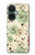 W2179 Flower Floral Vintage Art Pattern Case Cover Custodia e Flip Case per OnePlus Nord CE 3 Lite, Nord N30 5G
