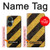 W2231 Yellow and Black Line Hazard Striped Case Cover Custodia e Flip Case per OnePlus Nord CE 3 Lite, Nord N30 5G