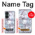 W2316 Dark Blue Marble Texture Graphic Print Case Cover Custodia e Flip Case per OnePlus Nord CE 3 Lite, Nord N30 5G