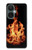 W3379 Fire Frame Case Cover Custodia e Flip Case per OnePlus Nord CE 3 Lite, Nord N30 5G