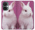 W3870 Cute Baby Bunny Case Cover Custodia e Flip Case per OnePlus Nord CE 3 Lite, Nord N30 5G