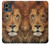 W2870 Lion King of Beasts Case Cover Custodia e Flip Case per Motorola Moto G Stylus 5G (2023)