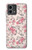 W3095 Vintage Rose Pattern Case Cover Custodia e Flip Case per Motorola Moto G Stylus 5G (2023)