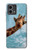 W3680 Cute Smile Giraffe Case Cover Custodia e Flip Case per Motorola Moto G Stylus 5G (2023)