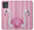 W3805 Flamingo Pink Pastel Case Cover Custodia e Flip Case per Motorola Moto G Stylus 5G (2023)