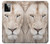 W2399 White Lion Face Case Cover Custodia e Flip Case per Motorola Moto G Power (2023) 5G