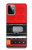 W3204 Red Cassette Recorder Graphic Case Cover Custodia e Flip Case per Motorola Moto G Power (2023) 5G