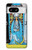 W2837 The High Priestess Vintage Tarot Card Case Cover Custodia e Flip Case per Google Pixel 8