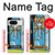 W2837 The High Priestess Vintage Tarot Card Case Cover Custodia e Flip Case per Google Pixel 8