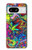 W3255 Colorful Art Pattern Case Cover Custodia e Flip Case per Google Pixel 8