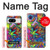 W3255 Colorful Art Pattern Case Cover Custodia e Flip Case per Google Pixel 8