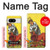 W3458 Strength Tarot Card Case Cover Custodia e Flip Case per Google Pixel 8