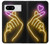 W3512 Cute Mini Heart Neon Graphic Case Cover Custodia e Flip Case per Google Pixel 8