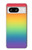 W3698 LGBT Gradient Pride Flag Case Cover Custodia e Flip Case per Google Pixel 8