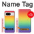 W3698 LGBT Gradient Pride Flag Case Cover Custodia e Flip Case per Google Pixel 8