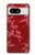 W3817 Red Floral Cherry blossom Pattern Case Cover Custodia e Flip Case per Google Pixel 8