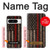 W3804 Fire Fighter Metal Red Line Flag Graphic Case Cover Custodia e Flip Case per Google Pixel 8 pro