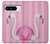 W3805 Flamingo Pink Pastel Case Cover Custodia e Flip Case per Google Pixel 8 pro