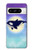 W3807 Killer Whale Orca Moon Pastel Fantasy Case Cover Custodia e Flip Case per Google Pixel 8 pro