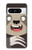 W3855 Sloth Face Cartoon Case Cover Custodia e Flip Case per Google Pixel 8 pro