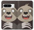 W3855 Sloth Face Cartoon Case Cover Custodia e Flip Case per Google Pixel 8 pro