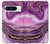W3896 Purple Marble Gold Streaks Case Cover Custodia e Flip Case per Google Pixel 8 pro