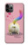 W3923 Cat Bottom Rainbow Tail Case Cover Custodia e Flip Case per iPhone 11 Pro