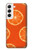 W3946 Seamless Orange Pattern Case Cover Custodia e Flip Case per Samsung Galaxy S22