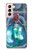 W3912 Cute Little Mermaid Aqua Spa Case Cover Custodia e Flip Case per Samsung Galaxy S21 5G