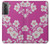 W3924 Cherry Blossom Pink Background Case Cover Custodia e Flip Case per Samsung Galaxy S21 5G