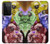 W3914 Colorful Nebula Astronaut Suit Galaxy Case Cover Custodia e Flip Case per Samsung Galaxy S21 Ultra 5G