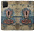 W3955 Vintage Keyhole Weather Door Case Cover Custodia e Flip Case per Samsung Galaxy A12