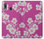 W3924 Cherry Blossom Pink Background Case Cover Custodia e Flip Case per Samsung Galaxy A20, Galaxy A30